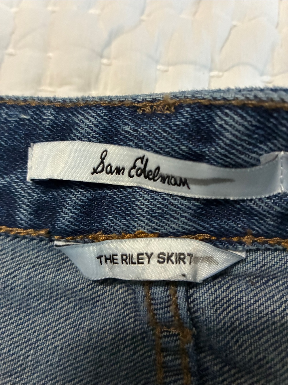 Sam Edelman denim Riley skirt - Picture 4 of 6